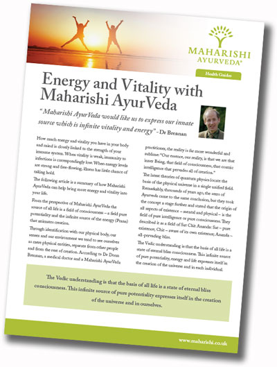 Energy and vitality health guide