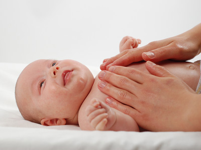 Newborn Child Massage