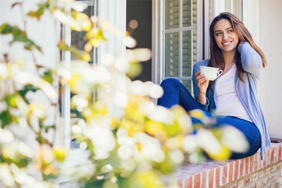 Spring, fresh air, and a cup of tea.