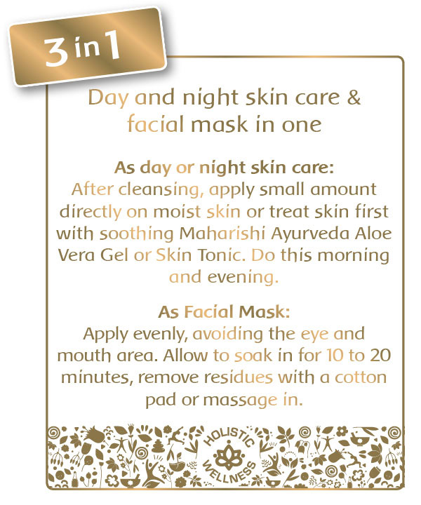 Day and night skin care & facial mask in one