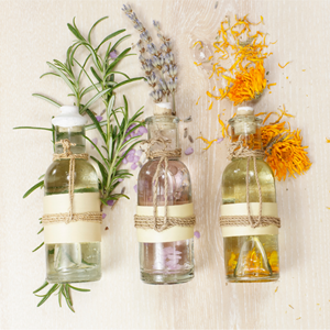 Aroma enriched massage oils