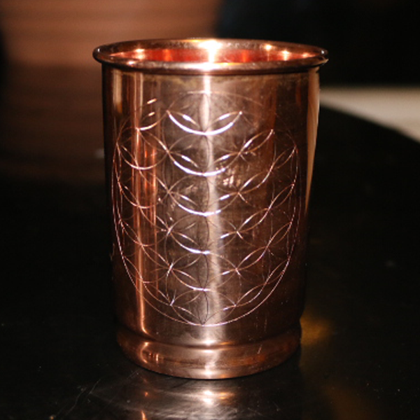 Engraved Copper Cup